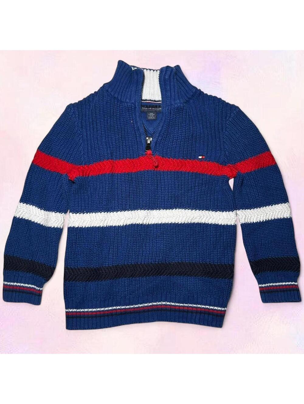 Tommy Hilfiger Toddler Half Zip Sweater XXS 2-3 Years